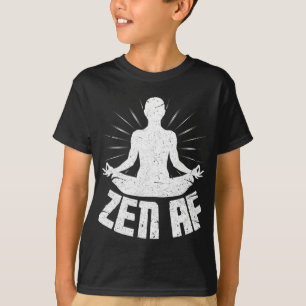 Zen Af Shirt Funny Yoga Meditation