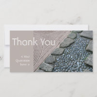Zen and Abstract Thank You Photo Card