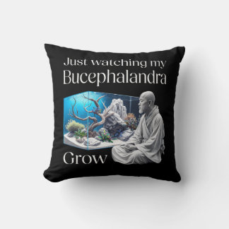 Zen and Bucephalandra – The Art of Aquascaping Throw Pillow