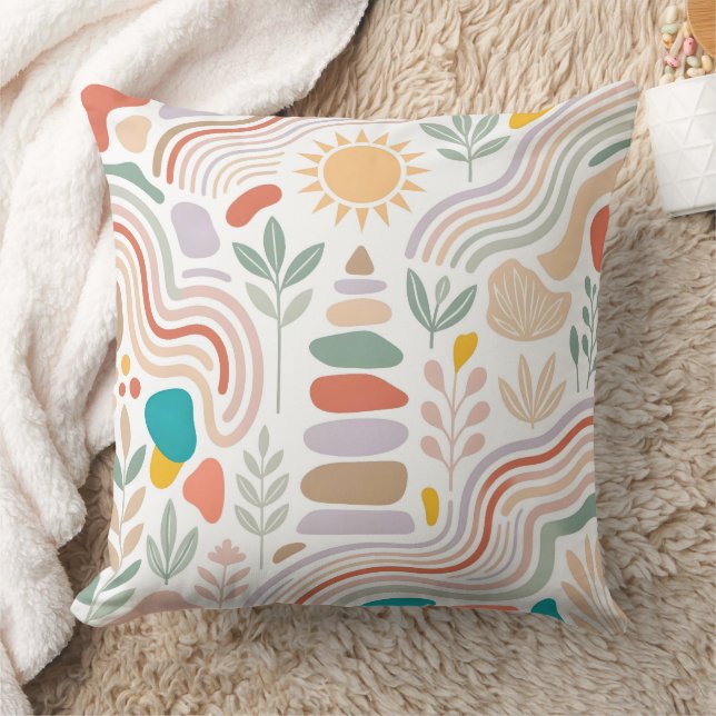 Zen And Contemplation Throw Pillow (Blanket)