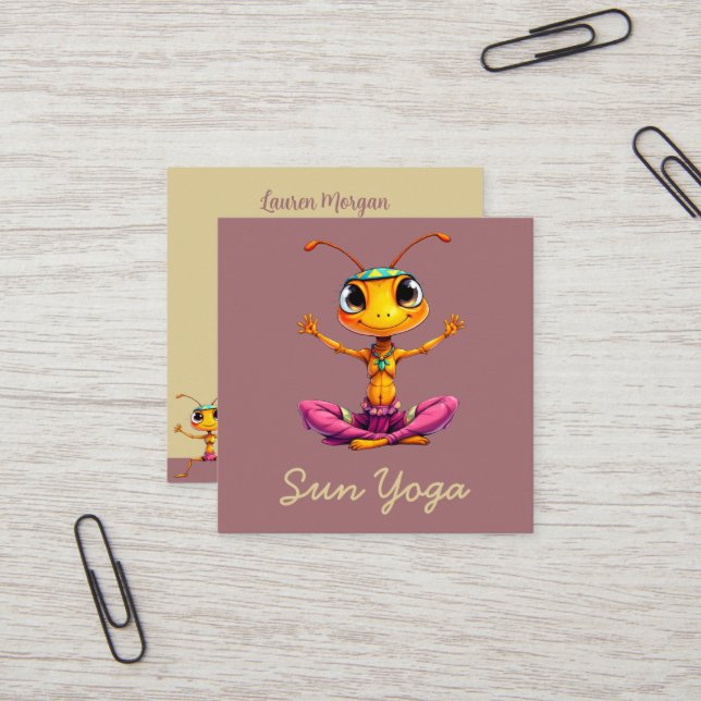 Zen Ants  Square Business Card (Front/Back In Situ)