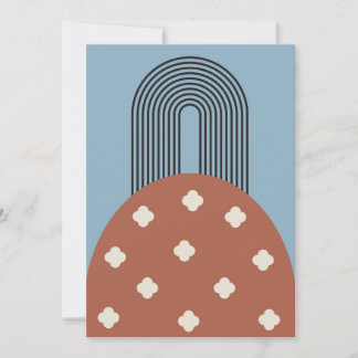 Zen arch minimalist holiday card