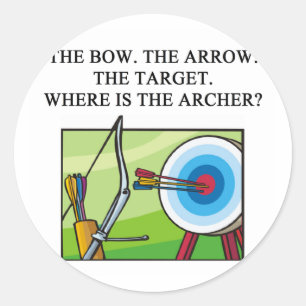 ZEN ARCHER CLASSIC ROUND STICKER