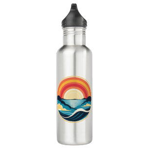 Zen Art Deco Sunset over Water 710 Ml Water Bottle