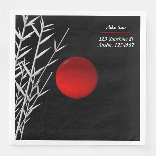 Zen Art ,good luck  ,personalized Napkin (Front)