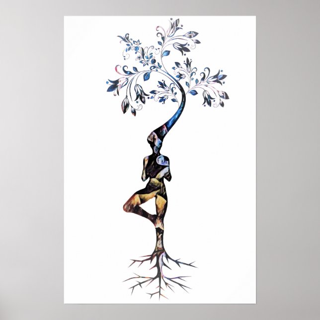 Zen Art Grow Like A Tree Poster (Front)