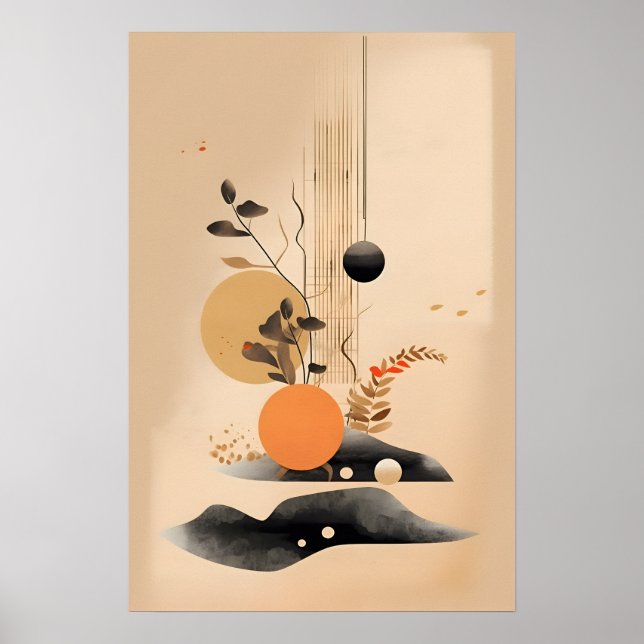 Zen Art Japandi Poster (Front)
