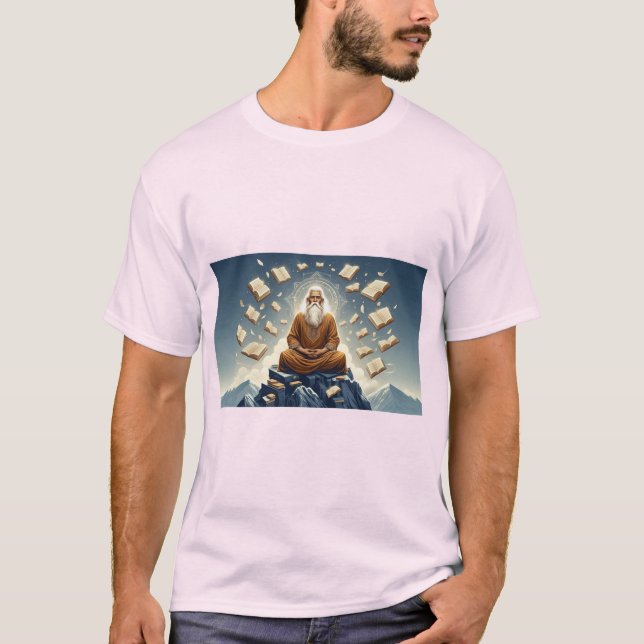 Zen Asanas: Meditation Pose T-Shirt (Front)