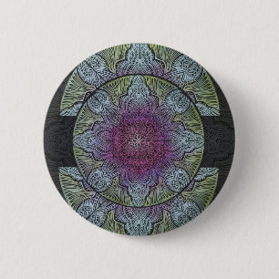 Zen Awakening, reiki, healing, chakra 2 Inch Round Button