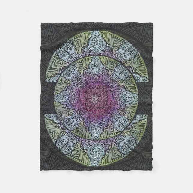 Zen Awakening, reiki, healing, chakra Fleece Blanket (Front)