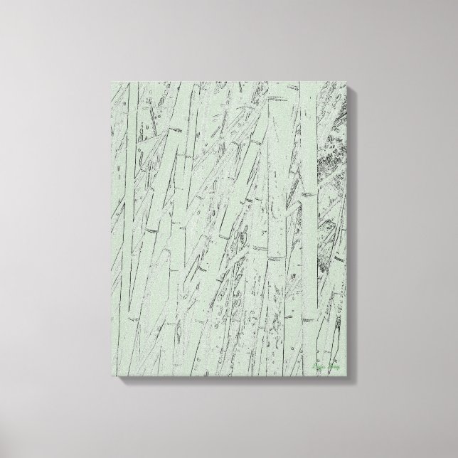 'Zen Bamboo I' Wrapped Canvas Print (Front)