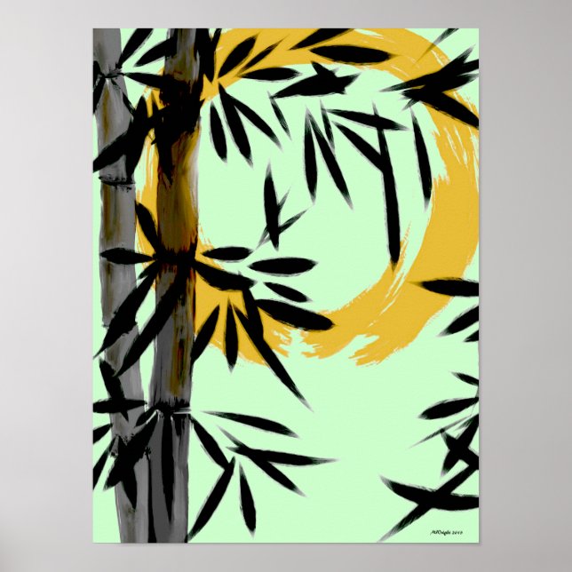 Zen Bamboo Sun Poster (Front)