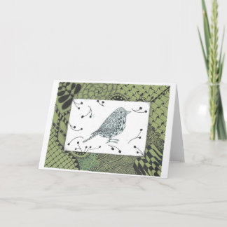 Zen Bird Toutes les occasions Salutation / Carte d