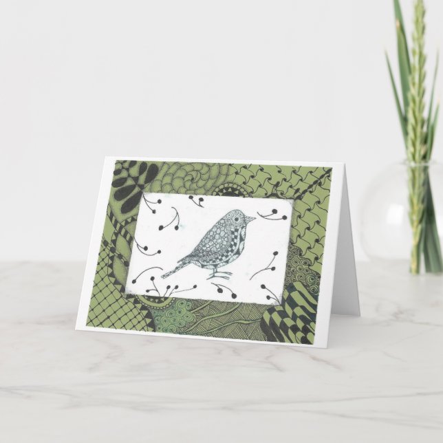 Zen Bird Toutes les occasions Salutation / Carte d (Devant)