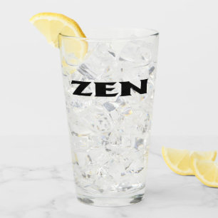 Zen black glass tumbler
