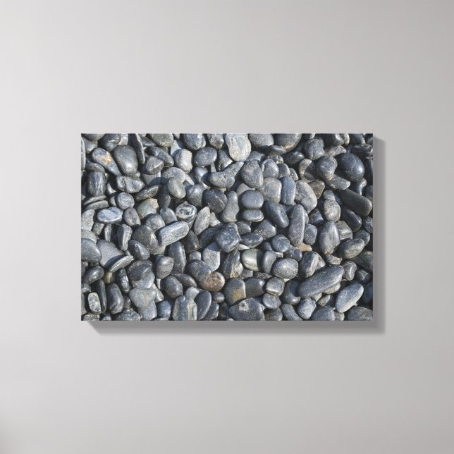 Zen Black Rocks Canvas Print (Front)