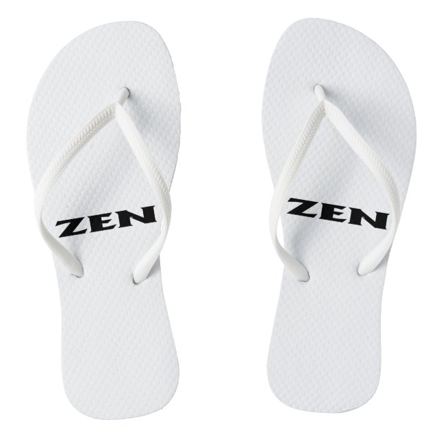 Zen black white flip flops (Footbed)
