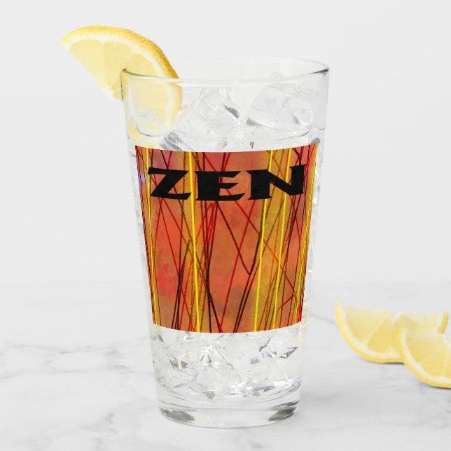 Zen black wire glass tumbler (Front Ice)