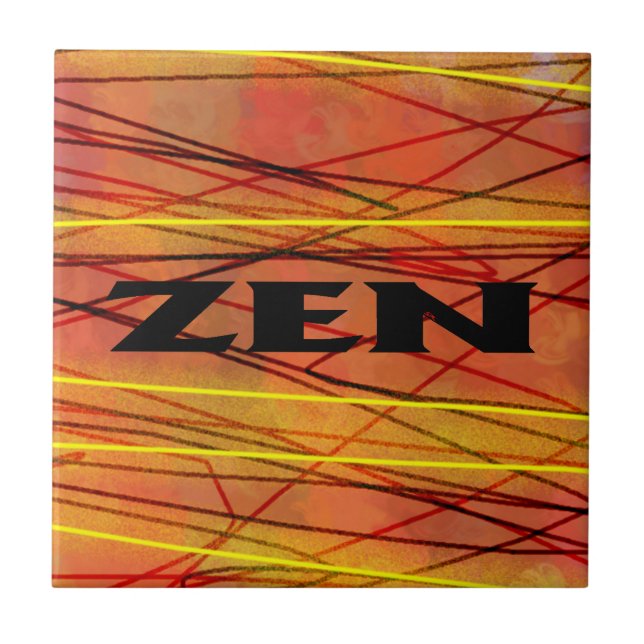 Zen black wire small tile (Front)
