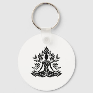 Zen Buddha Buddhist Spirituality Meditation Spirit Keychain