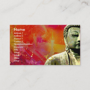 Zen Buddha Business card, urbanized Card