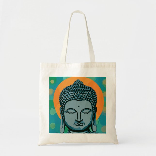 Zen Buddha Head  Tote Bag (Front)