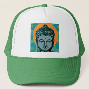 Zen Buddha Head Trucker Hat