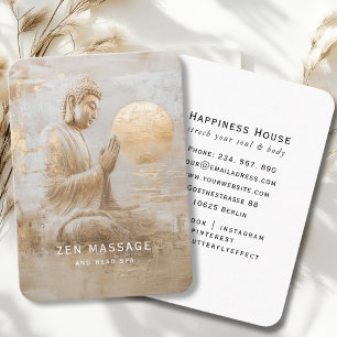 Zen Buddha Healing Spa Business Card