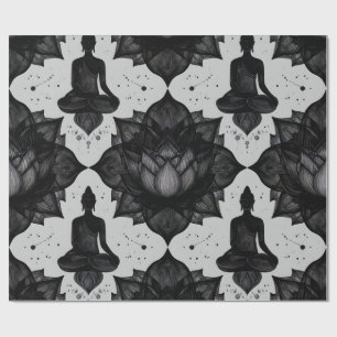 Zen Buddha Lotus Wrapping Paper