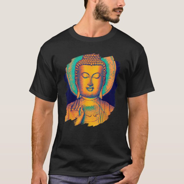 Zen Buddha Mandala Spiritual Asian Style Meditatio T-Shirt (Front)