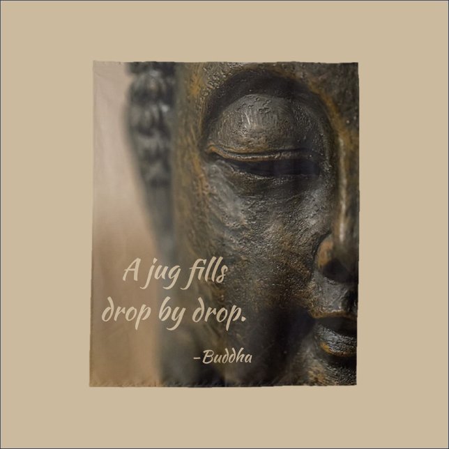 Zen Buddha Quote Tapestry (Creator Uploaded)