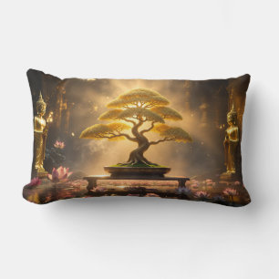 ZEN BUDDHISM - BONSAI TREE - LUMBAR PILLOW
