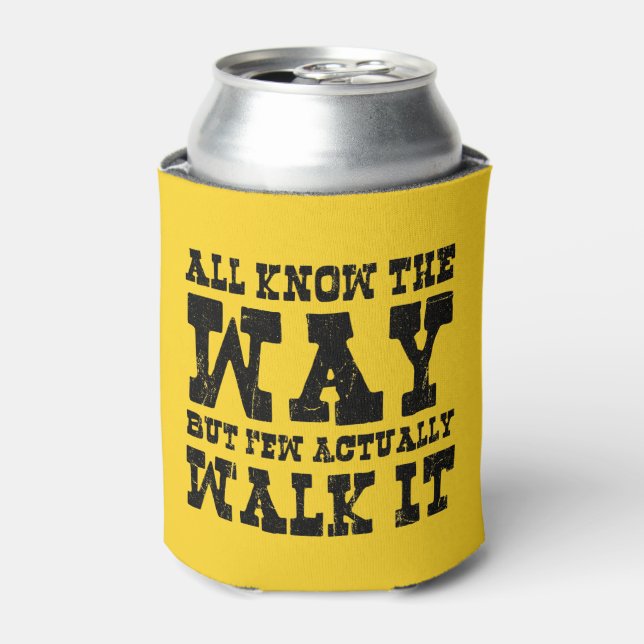 Zen Buddhism Spaghetti Western Style Can Cooler (Can Front)