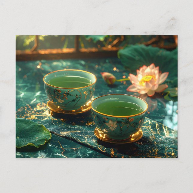 ZEN BUDDHISM - TEA CEREMONY POSTCARD (Front)