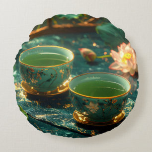 ZEN BUDDHISM - TEA CEREMONY ROUND PILLOW