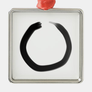 Zen Buddhist Enso Circle Metal Ornament