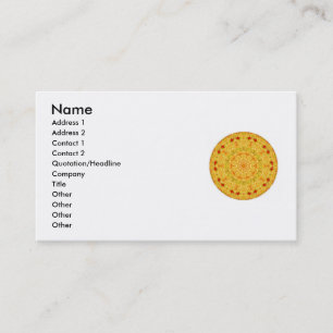Zen Buddhist inspired mandela Business Cards