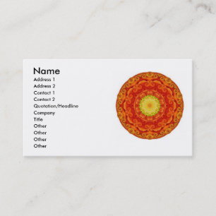 Zen Buddhist inspired mandela Business Cards