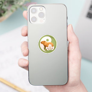 Zen Capybara Yin Yang Peaceful Nature Art