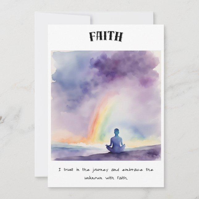 Zen Card: Trust in the Journey Holiday Card (Front)