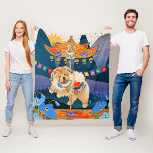 ZEN CARNIVAL  Chow -Fleece blanket 3 sizes