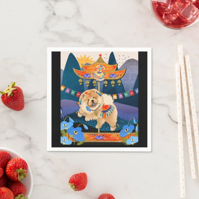 ZEN CARNIVAL  Chow  napkins (Insitu)