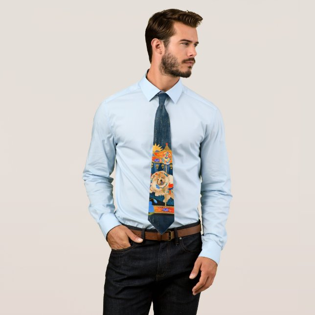 ZEN CARNIVAL  Chow -necktie Neck Tie (In Situ)