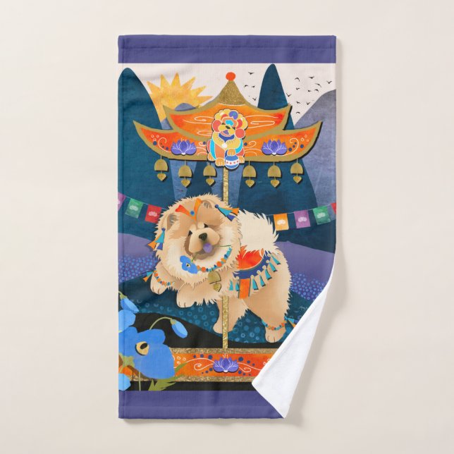 ZEN CARNIVAL towels and wash rag (Hand Towel)