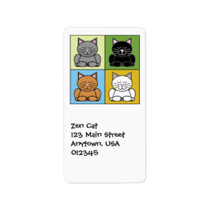 Zen Cat Address Label