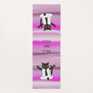 Zen cat yoga meditation pilates mediatate  mat