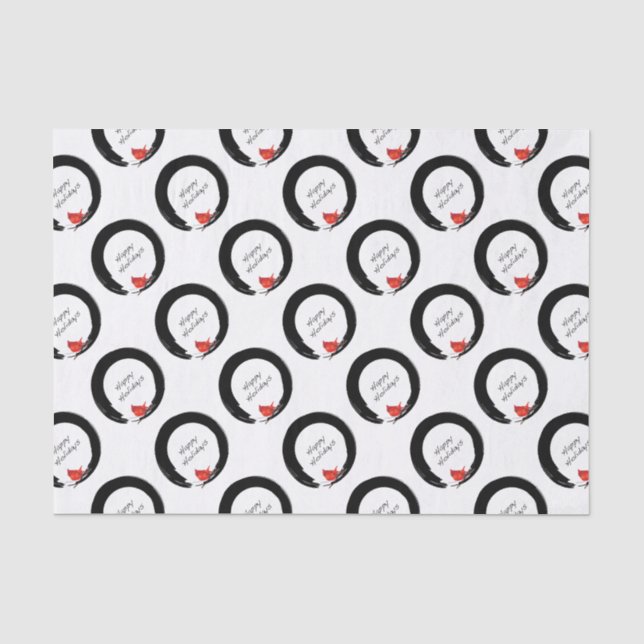 Zen Christmas Designs Tissue Paper (Front)