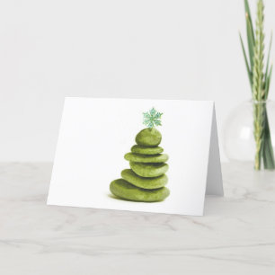 Zen Christmas Tree Holiday Card