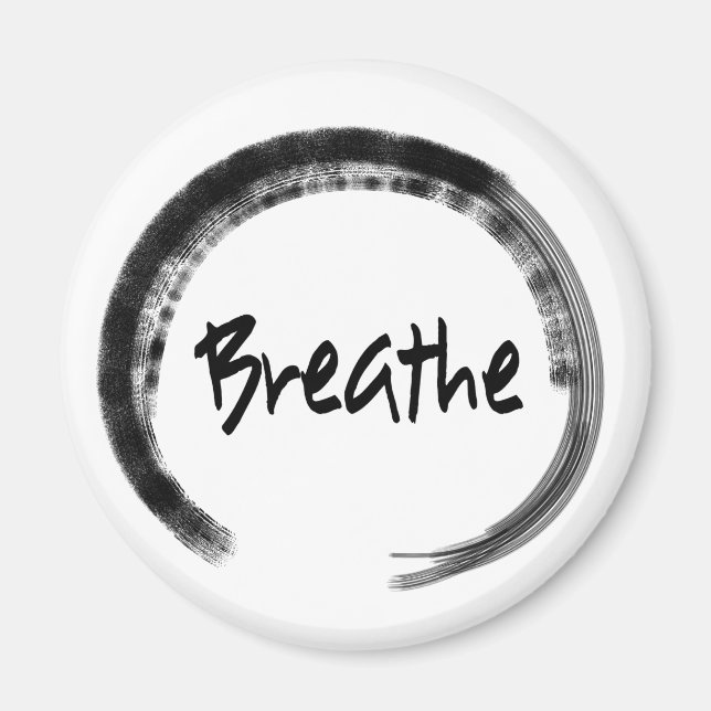 Zen Circle - Breathe - Magnet - Yoga Party Favours (Front)