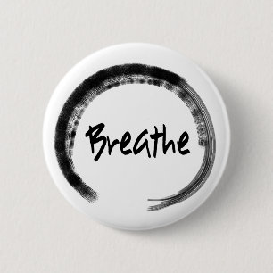 Zen Circle - Breathe - Yoga Pin Buttons